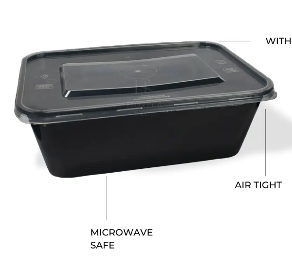 RECTANGULAR CONTAINER WITH LID | PACK OF 500