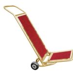 Gold Plywood Luggage Cart With 2 Wheels dlty0003g (1)
