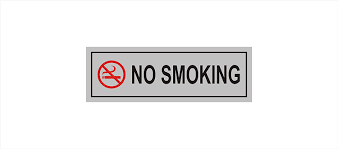 No Smoking Tag
