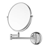 Silver Brass Magnifying Mirror Wall Mounted (1)