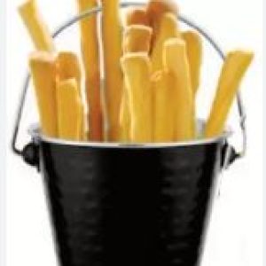 French Fries Black Bucket