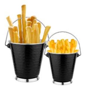 french fries black bucket