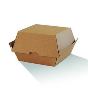 paper burger box- plain brown