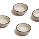 Ceramic Katori Ribbed | Plain | Pack Of 48