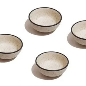 Ceramic Katori Ribbed | Plain | Pack Of 48